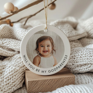 Adorno De Cerámica ¿Serás mi padrino? Foto propuesta