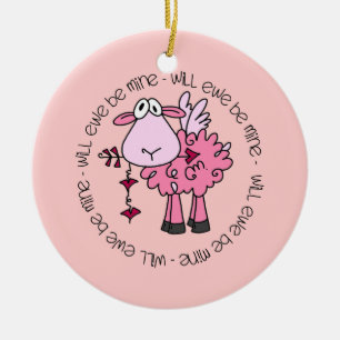 Adorno De Cerámica Serás Mi Valentín