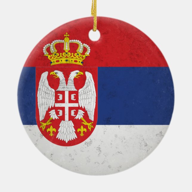 Adorno De Cerámica Serbia (Atrás)