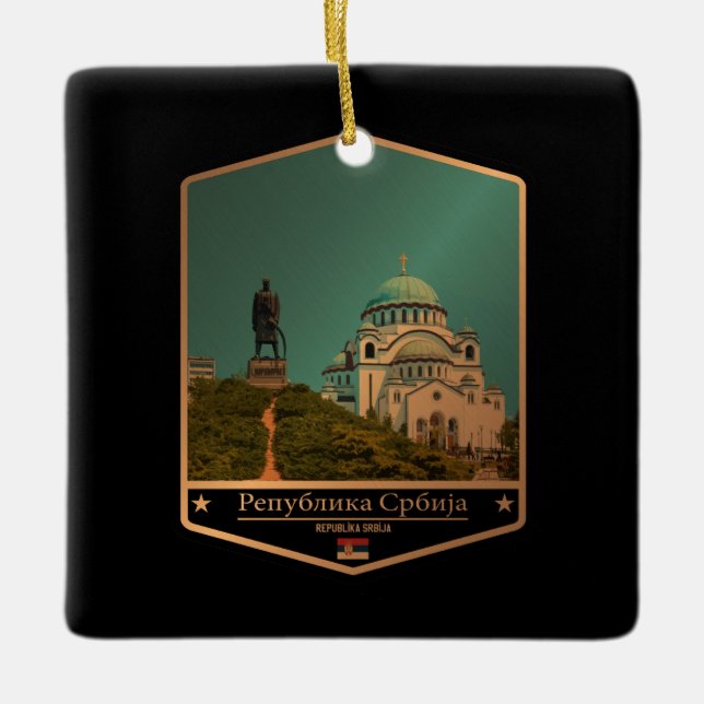 Adorno De Cerámica Serbia (Anverso)