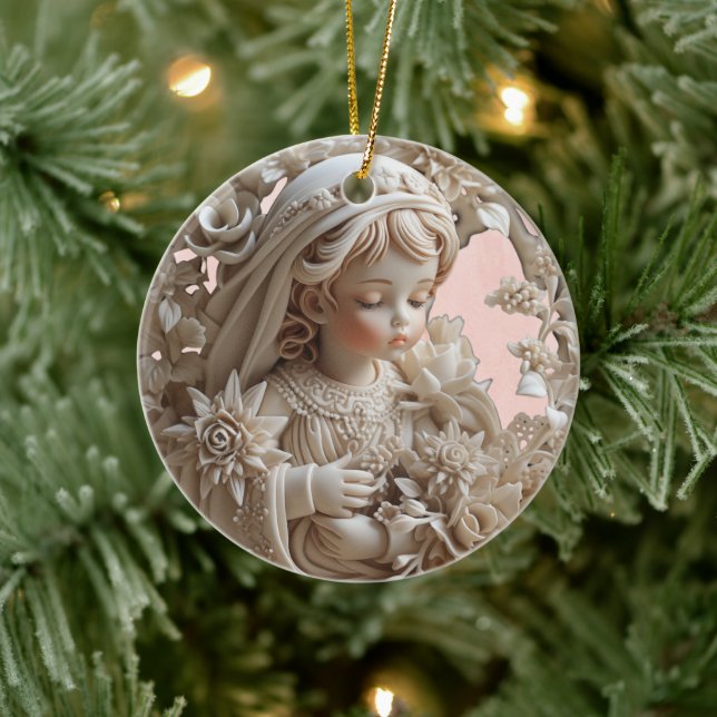 Adorno De Cerámica Serene Angel Ornament (Árbol)