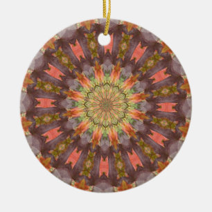 Adorno De Cerámica Serie Kaleidoscope - Hojas otoñales