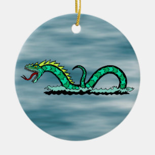 Adorno De Cerámica Serpente marino