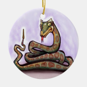 Adorno De Cerámica Serpiente