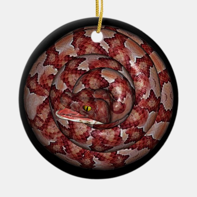 Adorno De Cerámica Serpiente (Frente)