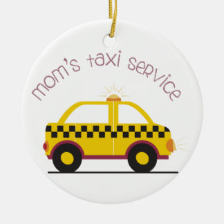 Adorno De Cerámica Servicio del taxi de las mamáes