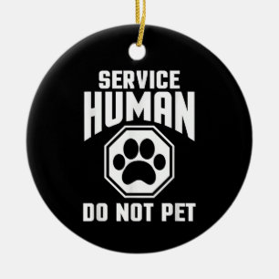 Adorno De Cerámica Servicio Diseño Humano No Acariciar Cita Divertida