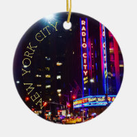 Sexta Avenida Nueva York Noche Neon Lights NYC