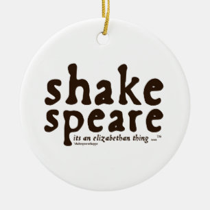 Adorno De Cerámica Shakespeare - su una cosa isabelina