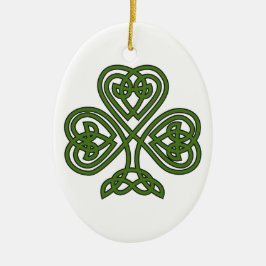 Adorno De Cerámica Shamrock celta - Día de St Patricks