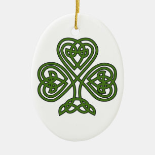 Adorno De Cerámica Shamrock celta - Día de St Patricks