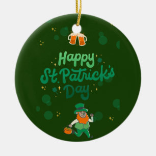 Adorno De Cerámica "Shamrock & Shenanigans: Día de San Patricio