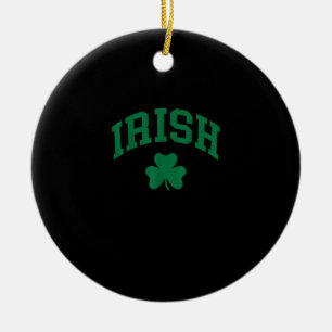 Adorno De Cerámica Shamrock St Patricks Día Orgullo irlandés Irlandés