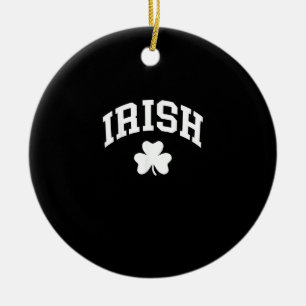 Adorno De Cerámica Shamrock St Patricks Día Orgullo irlandés Irlandés
