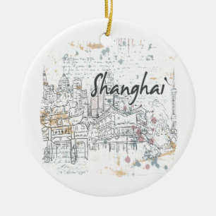 Adorno De Cerámica Shangai