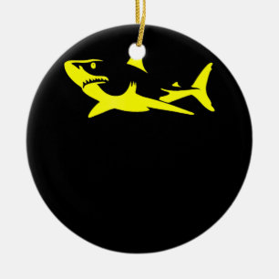 Adorno De Cerámica Shark A Bold - Regalos De Amante Del Tiburón