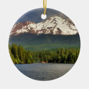 ADORNO DE CERÁMICA SHASTA DE LA TA DEL LAGO SISKIYOU