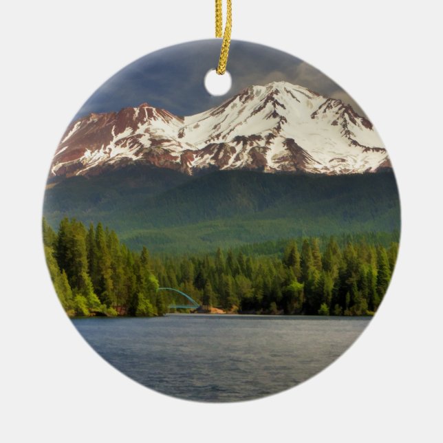 ADORNO DE CERÁMICA SHASTA DE LA TA DEL LAGO SISKIYOU (Frente)