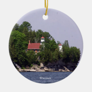 Adorno De Cerámica Sherwood Point Lighthouse 2 sided ornament