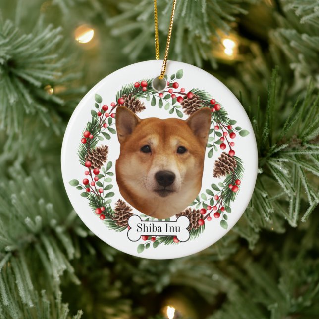 Adorno De Cerámica shiba inu (Árbol)
