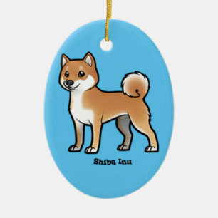 Adorno De Cerámica shiba inu