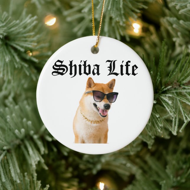 Adorno De Cerámica Shiba Life (Árbol)