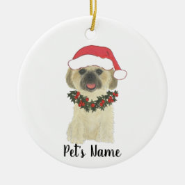 Adorno De Cerámica Shih Tsu personalizado (Blonde Tan Golden)