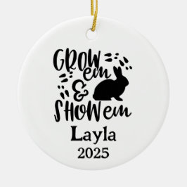 Adorno De Cerámica Show Rabbit 4H Ornament