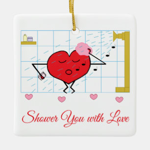 Adorno De Cerámica Shower Love