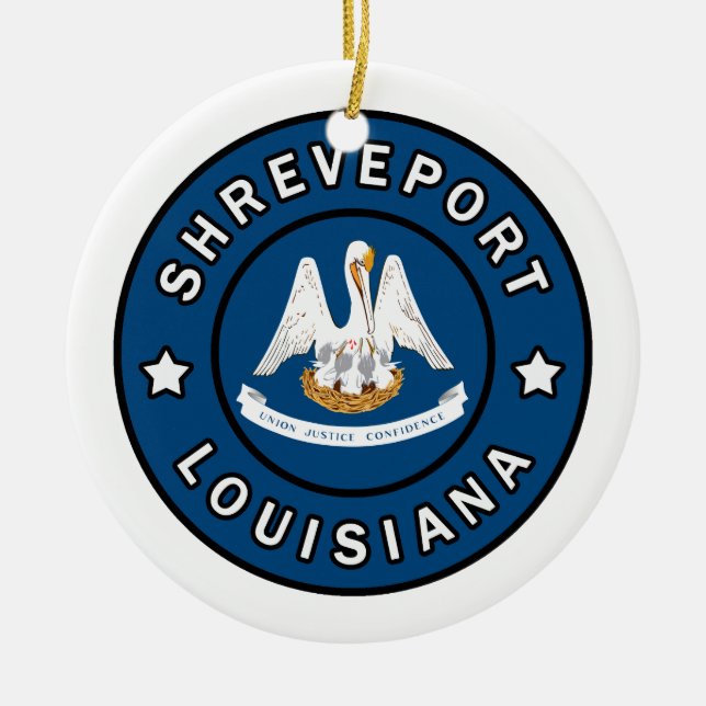 Adorno De Cerámica Shreveport Louisiana (Frente)