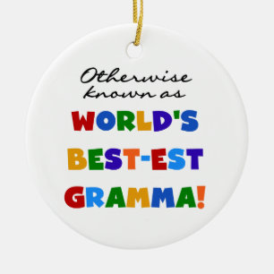 Adorno De Cerámica Si no conocido como camisetas del Mejor-est Gramma