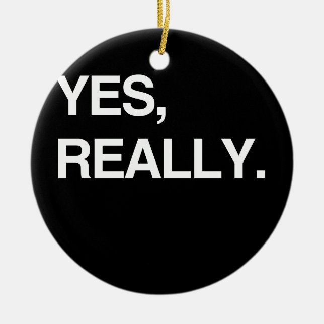 ADORNO DE CERÁMICA SÍ, REALMENTE (Frente)