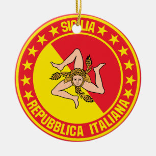 Adorno De Cerámica Sicilia