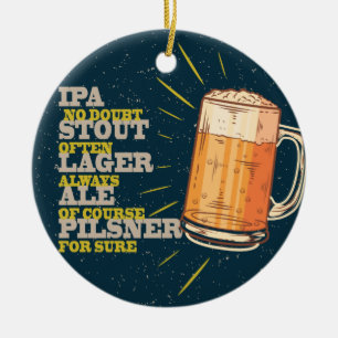 Adorno De Cerámica Siempre Cerveza