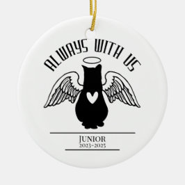 Adorno De Cerámica Siempre con Nosotros: Tributo a Angel Cat