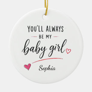 Adorno De Cerámica Siempre Serás Mi Niña Personalizado