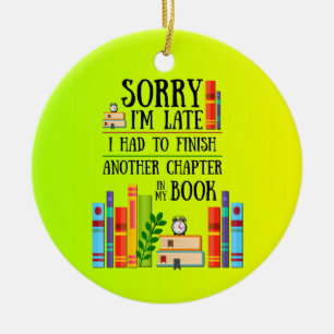 Adorno De Cerámica Siento haber llegado tarde a mi libro