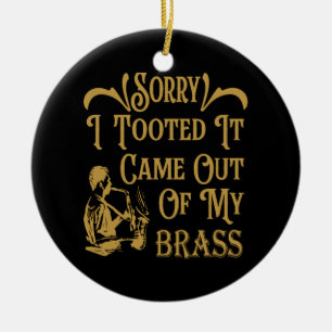 Adorno De Cerámica Siento Haberlo Tomado De Mi Brass, Saxofón