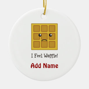 Adorno De Cerámica ¡Siento Waffle!