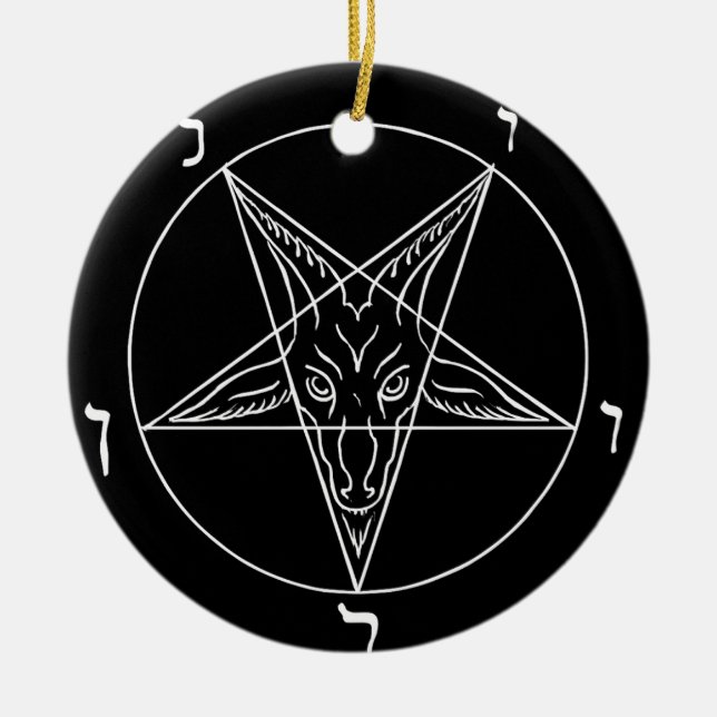 Adorno De Cerámica Sigil of Baphomet (Frente)