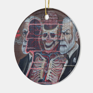 Adorno De Cerámica Sigmund Freud Street Art