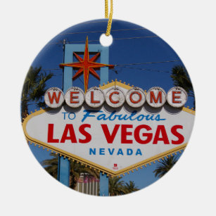 Adorno De Cerámica Signo de bienvenida de Las Vegas