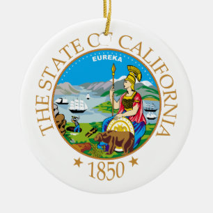Adorno De Cerámica Signo de California