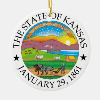 Adorno De Cerámica Signo de Kansas