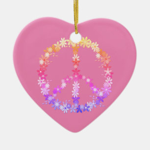 Adorno De Cerámica Signo de paz