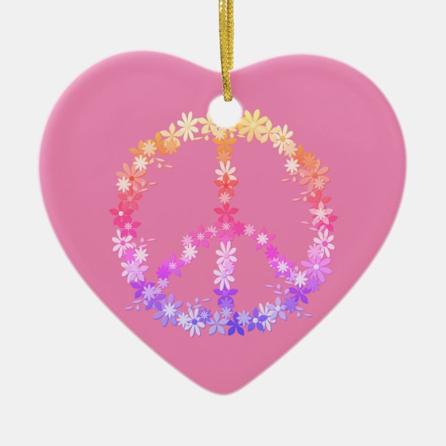 Adorno De Cerámica Signo de paz (Frente)