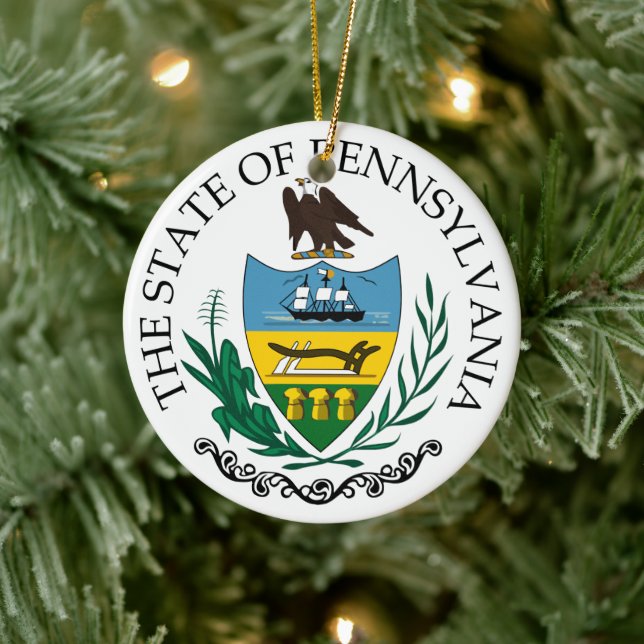 Adorno De Cerámica Signo de Pennsylvania (Árbol)