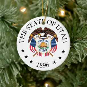 Adorno De Cerámica Signo de Utah