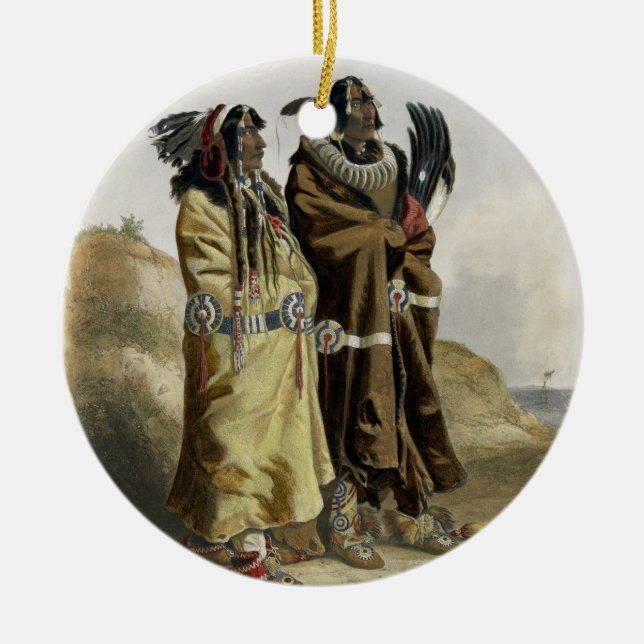 Adorno De Cerámica Sih-Chida y Mahchsi-Karehde, indios de Mandan, pla (Frente)