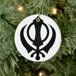Adorno De Cerámica Sikh Khanda